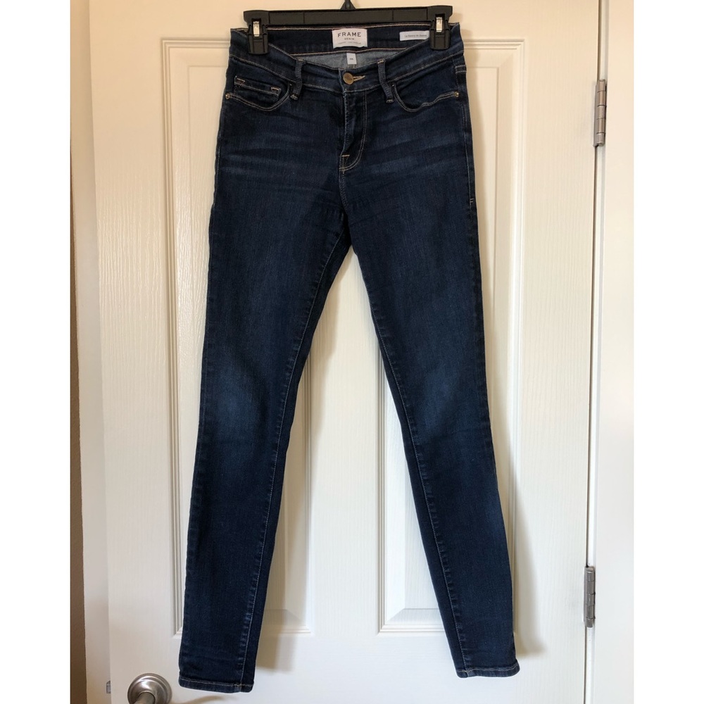 Frame Denim Women's Skinny Jeans - Dark Blue